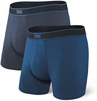 SAXX Men’s Underwear Boxer Briefs – Daytripper Boxer Briefs with Built-in Pouch Support – Pack of 2, Underwear for Men